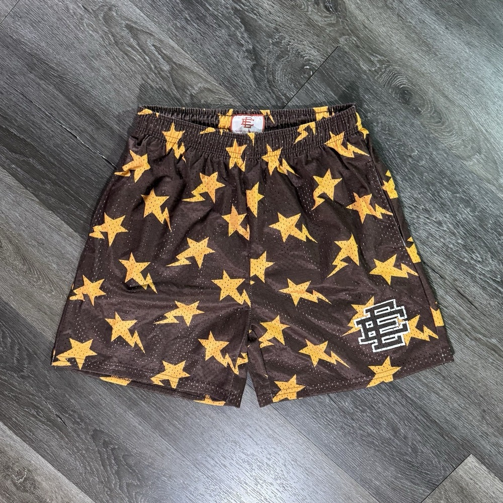 Eric Emanuel Shorts - Brown Bapes - Size L